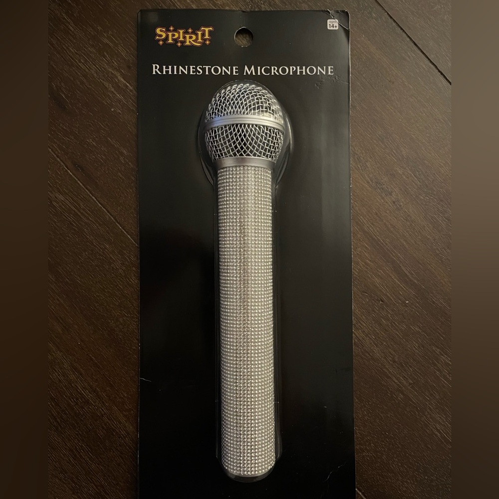 Rhinestone Microphone for costumes (not real)